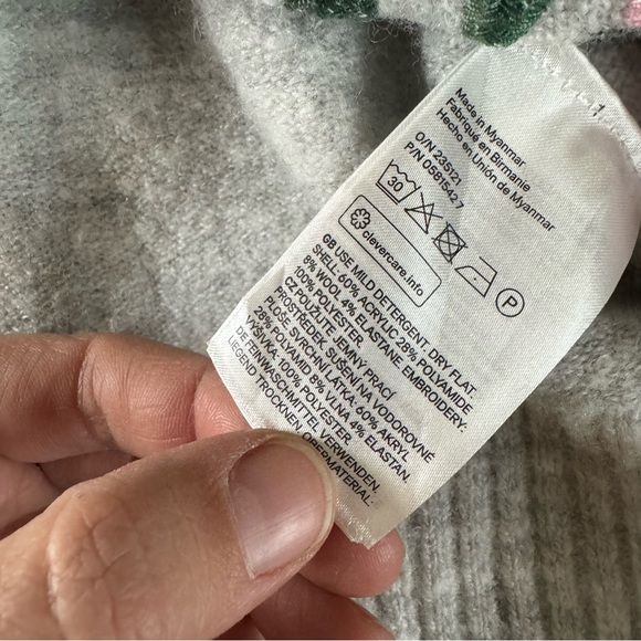 LOGG by H&M Embroidered Floral Wool Sweater - Picture 11 of 11